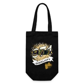 Belle idee cadeau souvenir carte de la guadeloupe - Sac à bouteille - noir - Devant