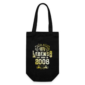 2006 Legends Birthday - Gift Bag for Bottles - black - Front