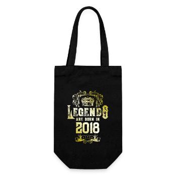 2018 Legends Birthday - Gift Bag for Bottles - black - Front