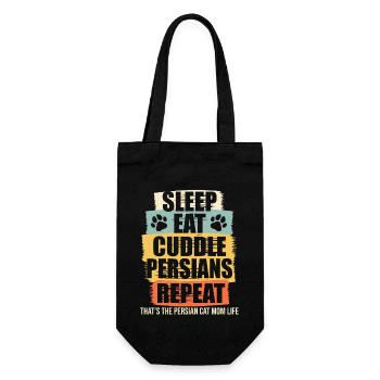 Chat persan Chat Amoureux Propriétaire de chat Persan Longhair C - Sac à bouteille - noir - Devant