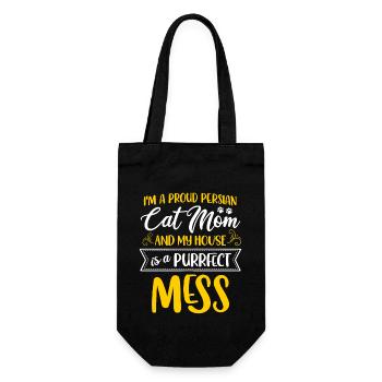 Persian Cat Cat Lover Cat Owner Persian Longhair C - Gift Bag for Bottles - black - Front