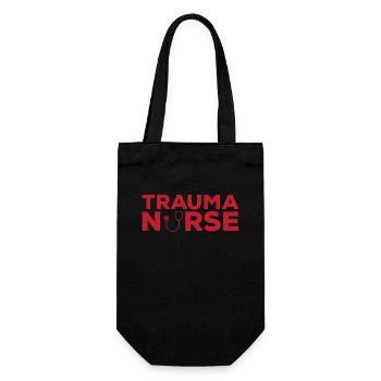 Trauma Nurse Outfit Emergency Nursing - Gift Bag for Bottles - black - Front