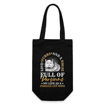 Chat persan Chat Amoureux Propriétaire de chat Persan Longhair C - Sac à bouteille - noir - Devant