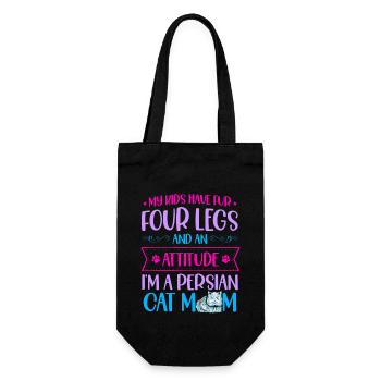Chat persan Chat Amoureux Propriétaire de chat Persan Longhair C - Sac à bouteille - noir - Devant