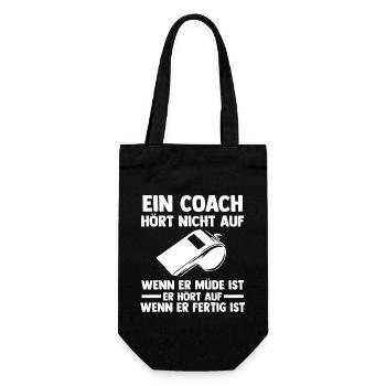 Mannschaft Trainer Und Coach - Geschenkbeutel für Flaschen - Schwarz - Vorne