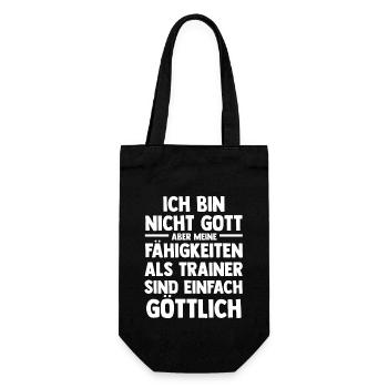 Sportmannschaft Trainer - Geschenkbeutel für Flaschen - Schwarz - Vorne