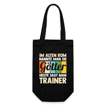 Sportmannschaft Trainer - Geschenkbeutel für Flaschen - Schwarz - Vorne
