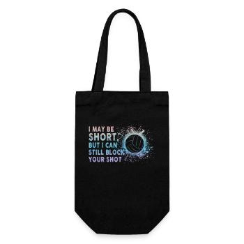 I Can Block Your Shot Beach Volleyball - Gift Bag for Bottles - black - Front