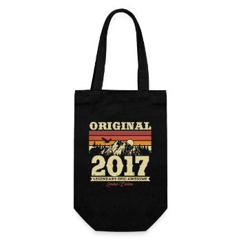 Cadeau Vintage 6/7 ans 2017 - Sac à bouteille - noir - Devant