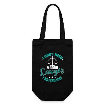 I don't need a good Lawyer I raised one Jurist - Gift Bag for Bottles - black - Front