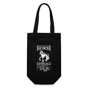 Libérez la magie - chevaux - Sac à bouteille - noir - Devant