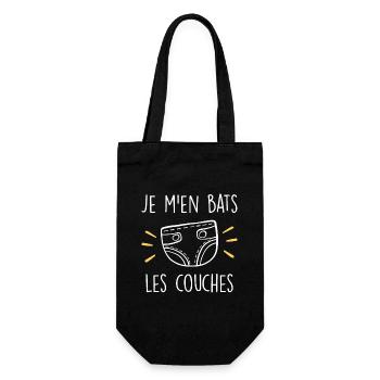 Je M'en Bats Les Couches - Sac à bouteille - noir - Devant
