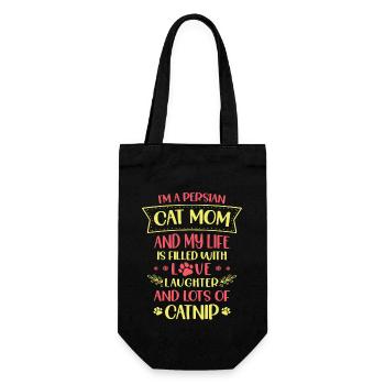 Chat persan Chat Amoureux Propriétaire de chat Persan Longhair C - Sac à bouteille - noir - Devant