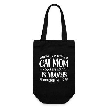 Persian Cat Cat Lover Cat Owner Persian Longhair C - Gift Bag for Bottles - black - Front