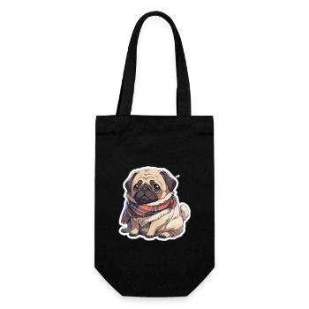 Carlin Carlin Chien Pug Cadeaux Carlin Amoureux du Carlin - Sac à bouteille - noir - Devant