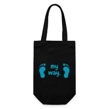 MY WAY 2 - Geschenkbeutel für Flaschen - Schwarz - Vorne