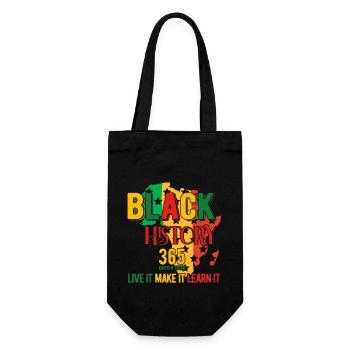 Black History Month Black History - Geschenkbeutel für Flaschen - Schwarz - Vorne