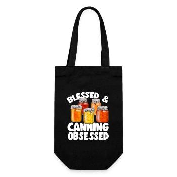 Mise en conserve, mise en conserve, mise en conserve, conservation des aliments - Sac à bouteille - noir - Devant