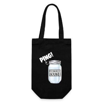 Mise en conserve, mise en conserve, mise en conserve, conservation des aliments - Sac à bouteille - noir - Devant