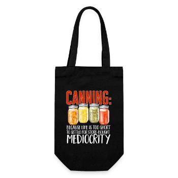 Mise en conserve, mise en conserve, mise en conserve, conservation des aliments - Sac à bouteille - noir - Devant