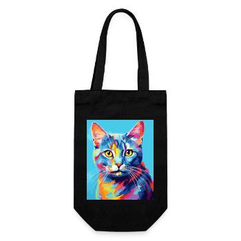 Tenue de chat chat à poil court pour les amoureux des chats - Sac à bouteille - noir - Devant