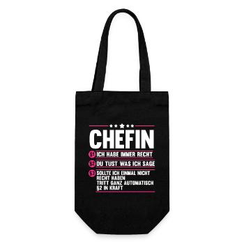 Arbeit Kollegen Büro Teamleiter Führungskraft Chef - Geschenkbeutel für Flaschen - Schwarz - Vorne
