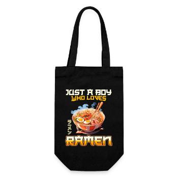 Juste un garçon qui aime les nouilles ramen - Sac à bouteille - noir - Devant