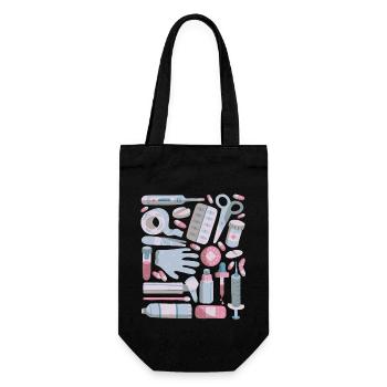 Trousse de premiers soins Doodles Trousse de premiers soins Médecine - Sac à bouteille - noir - Devant
