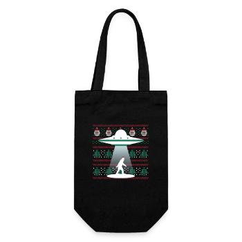 Père Noël Ovni Alien Bigfoot Moche - Sac à bouteille - noir - Devant