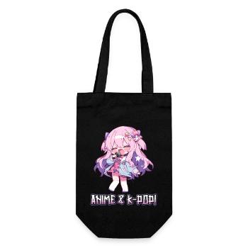 Anime and K-Pop Korean Pop Music Kpop - Gift Bag for Bottles - black - Front
