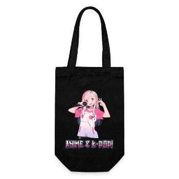 Anime and K-Pop Korean Pop Music Kpop - Gift Bag for Bottles - black - Front