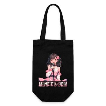 Anime and K-Pop Korean Pop Music Kpop - Gift Bag for Bottles - black - Front
