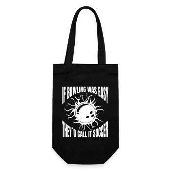 Bowling Skittles Bowling Club Bowling Club Bowler - Gift Bag for Bottles - black - Front