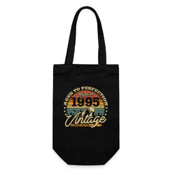 Vintage Birthday Gift 1995 - Gift Bag for Bottles - black - Front