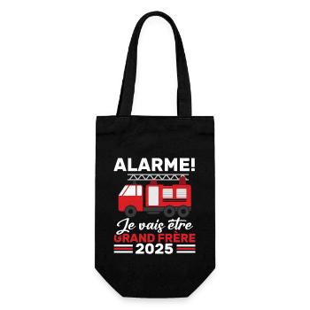 Ich werde Big Brother 2025 / Zukunft Big Brother - Geschenkbeutel für Flaschen - Schwarz - Vorne