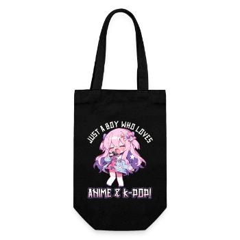 Juste un garçon qui aime l’anime et la K-Pop - Sac à bouteille - noir - Devant