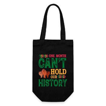 Black History Month Black History - Geschenkbeutel für Flaschen - Schwarz - Vorne