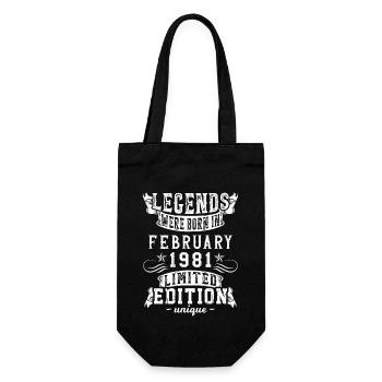 Anniversaire Février 1981 année Edition Limitée - Sac à bouteille - noir - Devant