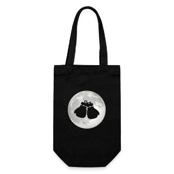 Vollmond - Boxhandschuhe - - Geschenkbeutel für Flaschen - Schwarz - Vorne