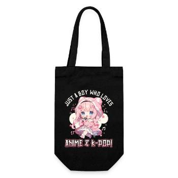 Juste un garçon qui aime l’anime et la K-Pop - Sac à bouteille - noir - Devant