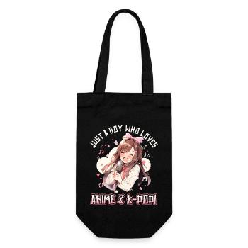 Juste un garçon qui aime l’anime et la K-Pop - Sac à bouteille - noir - Devant