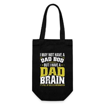 I Have A Dad Brain Father's Day - Gift Bag for Bottles - black - Front