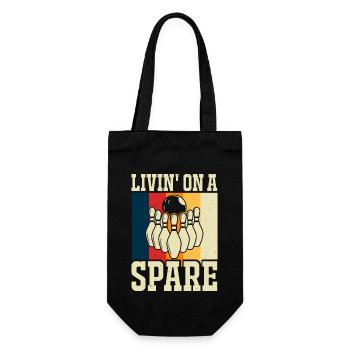 Bowling - Gift Bag for Bottles - black - Front