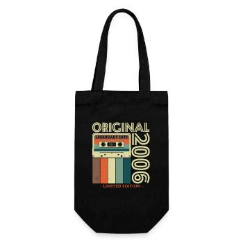 Vintage 2006 Gift - Gift Bag for Bottles - black - Front