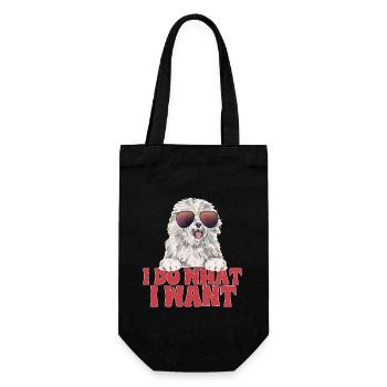 Old English Sheepdog Sheepie Bobtail - Gift Bag for Bottles - black - Front