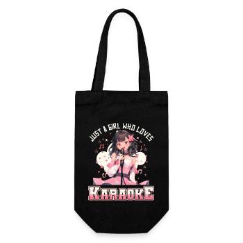 Juste une fille qui aime le karaoké - Sac à bouteille - noir - Devant