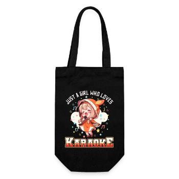 Juste une fille qui aime le karaoké - Sac à bouteille - noir - Devant