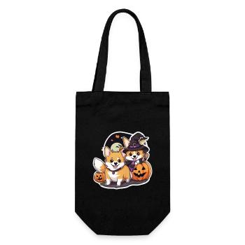 Corgi Corgi Dog Corgi Halloween Corgis - Gift Bag for Bottles - black - Front