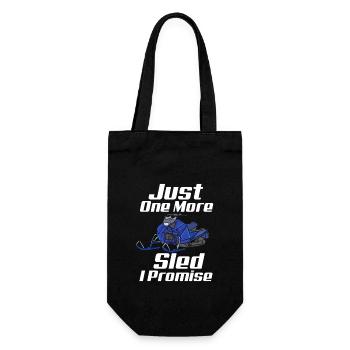 Just One More Sled I Promise - Geschenkbeutel für Flaschen - Schwarz - Vorne