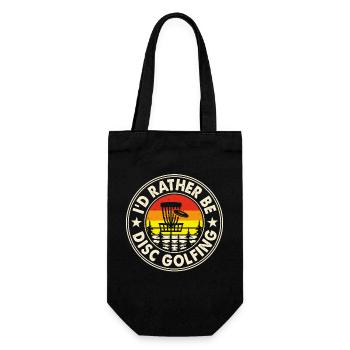 Discgolf Disc Golf - Geschenkbeutel für Flaschen - Schwarz - Vorne